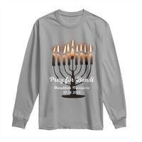 Pray for Bondi Australia Hanukkah Dec 14 2025 Long Sleeve Shirt Menorah Lights Jewish Faith Memorial - Wonder Print Shop