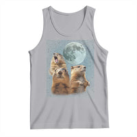 Funny Groundhog Meme Tank Top Woodchucks Under The Moon
