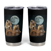 Funny Groundhog Meme Tumbler Cup Woodchucks Under The Moon