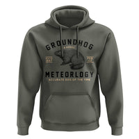 Groundhog Meteorology Hoodie Estd 1887 Accurate 50 Percent Of The Time Woodchuck