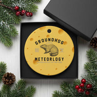 Groundhog Meteorology Ceramic Ornament Estd 1887 Accurate 50 Percent Of The Time Woodchuck - Wonder Print Shop