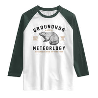 Groundhog Meteorology Raglan Shirt Estd 1887 Accurate 50 Percent Of The Time Woodchuck