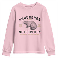 Groundhog Meteorology Youth Sweatshirt Estd 1887 Accurate 50 Percent Of The Time Woodchuck