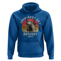Groundhog Day Is My Birthday Hoodie Funny Woodchuck Retro Vintage