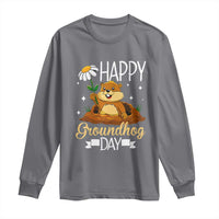 Happy Groundhog Day Long Sleeve Shirt Punxsutawney Phil Groundhog Lover