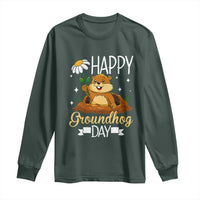 Happy Groundhog Day Long Sleeve Shirt Punxsutawney Phil Groundhog Lover