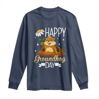 Happy Groundhog Day Long Sleeve Shirt Punxsutawney Phil Groundhog Lover