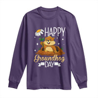 Happy Groundhog Day Long Sleeve Shirt Punxsutawney Phil Groundhog Lover