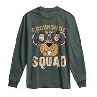 Groundhog Squad Long Sleeve Shirt Cute Woodchuck Happy Groundhog Day