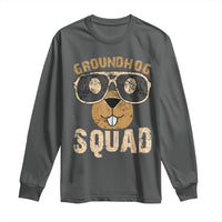 Groundhog Squad Long Sleeve Shirt Cute Woodchuck Happy Groundhog Day