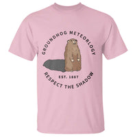 Groundhog Meteorology T Shirt Respect The Shadow Est 1887 Funny Woodchuck