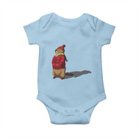 Groundhog Shadow Baby Onesie Funny Woodchuck Ground Hog Meteorlogy