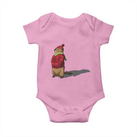 Groundhog Shadow Baby Onesie Funny Woodchuck Ground Hog Meteorlogy