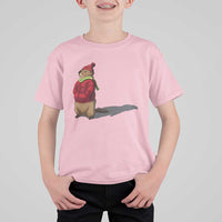 Groundhog Shadow T Shirt For Kid Funny Woodchuck Ground Hog Meteorlogy