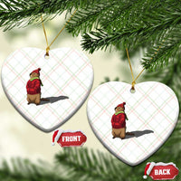 Groundhog Shadow Ceramic Ornament Funny Woodchuck Ground Hog Meteorlogy - Wonder Print Shop