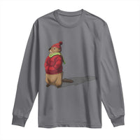Groundhog Shadow Long Sleeve Shirt Funny Woodchuck Ground Hog Meteorlogy