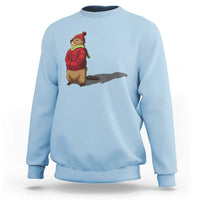 Groundhog Shadow Sweatshirt Funny Woodchuck Ground Hog Meteorlogy