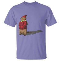 Groundhog Shadow T Shirt Funny Woodchuck Ground Hog Meteorlogy