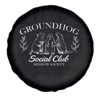 Groundhog Social Club Spare Tire Cover Shadow Society Funny Woodchuck