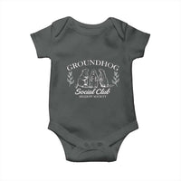 Groundhog Social Club Baby Onesie Shadow Society Funny Woodchuck