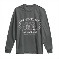 Groundhog Social Club Long Sleeve Shirt Shadow Society Funny Woodchuck