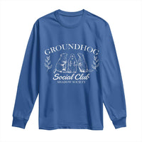 Groundhog Social Club Long Sleeve Shirt Shadow Society Funny Woodchuck