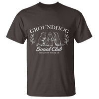 Groundhog Social Club T Shirt Shadow Society Funny Woodchuck