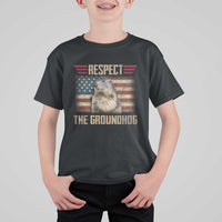 Groundhog Meteorology T Shirt For Kid Respect The Groundhog Woodchuck Photo GroundHog Day