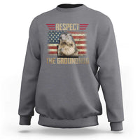 Groundhog Meteorology Sweatshirt Respect The Groundhog Woodchuck Photo GroundHog Day