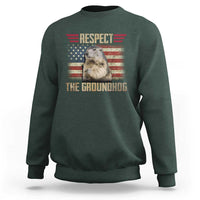 Groundhog Meteorology Sweatshirt Respect The Groundhog Woodchuck Photo GroundHog Day