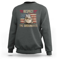 Groundhog Meteorology Sweatshirt Respect The Groundhog Woodchuck Photo GroundHog Day