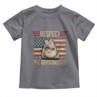 Groundhog Meteorology Toddler T Shirt Respect The Groundhog Woodchuck Photo GroundHog Day