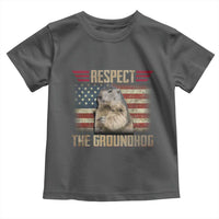 Groundhog Meteorology Toddler T Shirt Respect The Groundhog Woodchuck Photo GroundHog Day