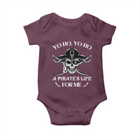 Funny Pirate Baby Onesie Pirate Life For Me Pirate Skull Buccaneer Freebooter
