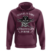 Funny Pirate Hoodie Pirate Life For Me Pirate Skull Buccaneer Freebooter