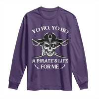 Funny Pirate Long Sleeve Shirt Pirate Life For Me Pirate Skull Buccaneer Freebooter