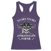 Funny Pirate Racerback Tank Top Pirate Life For Me Pirate Skull Buccaneer Freebooter