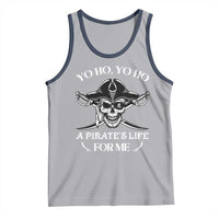Funny Pirate Skull Tank Top Yo Ho Life For Me Buccaneer Freebooter