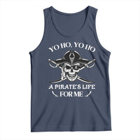 Funny Pirate Skull Tank Top Yo Ho Life For Me Buccaneer Freebooter