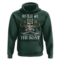 Funny Pirate Hoodie Rule #1 Don't Fall Off The Boat Cruise Party Gift