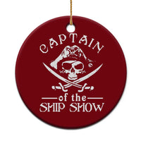 Funny Pirate Ceramic Ornament Captain Ship Show Boater Boating Captain - Wonder Print Shop