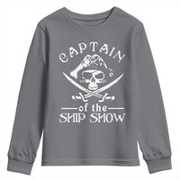 Funny Pirate Youth Sweatshirt Captain Ship Show Boater Boating Captain