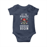 Let The Pirate Shenanigans Begin Baby Onesie Pirate Skull
