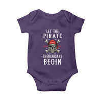 Let The Pirate Shenanigans Begin Baby Onesie Pirate Skull