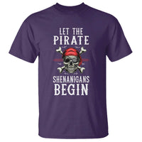 Let The Pirate Shenanigans Begin T Shirt Pirate Skull