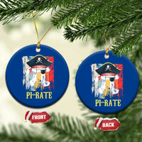 Funny Pi-rate Ceramic Ornament Pi Day Math Geek Pirate Lover - Wonder Print Shop