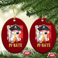 Funny Pi-rate Ceramic Ornament Pi Day Math Geek Pirate Lover - Wonder Print Shop