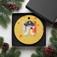 Funny Pi-rate Ceramic Ornament Pi Day Math Geek Pirate Lover - Wonder Print Shop