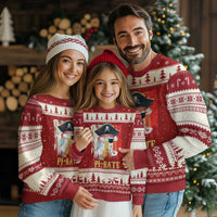 Funny Pi-rate Ugly Christmas Sweater Pi Day Math Geek Pirate Lover - Wonder Print Shop