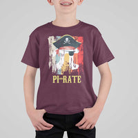 Funny Pi-rate T Shirt For Kid Pi Day Math Geek Pirate Lover